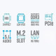 H81 Motherboard Complete Assembly Kit with Core i7 4th Generation Processor + 3.4GHz + 16GB DDR3 RAM + 256GB SSD